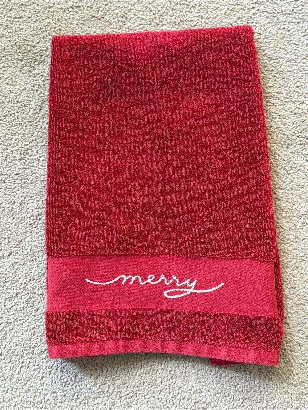 Pottery Barn “Merry” Hand Towel!